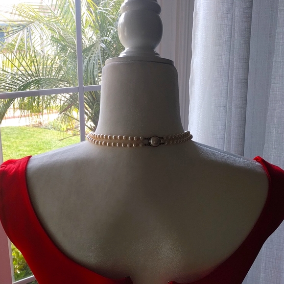 Minimalist Haute couture vintage 90s/2000s cocktail silk dress - Picture 3 of 4